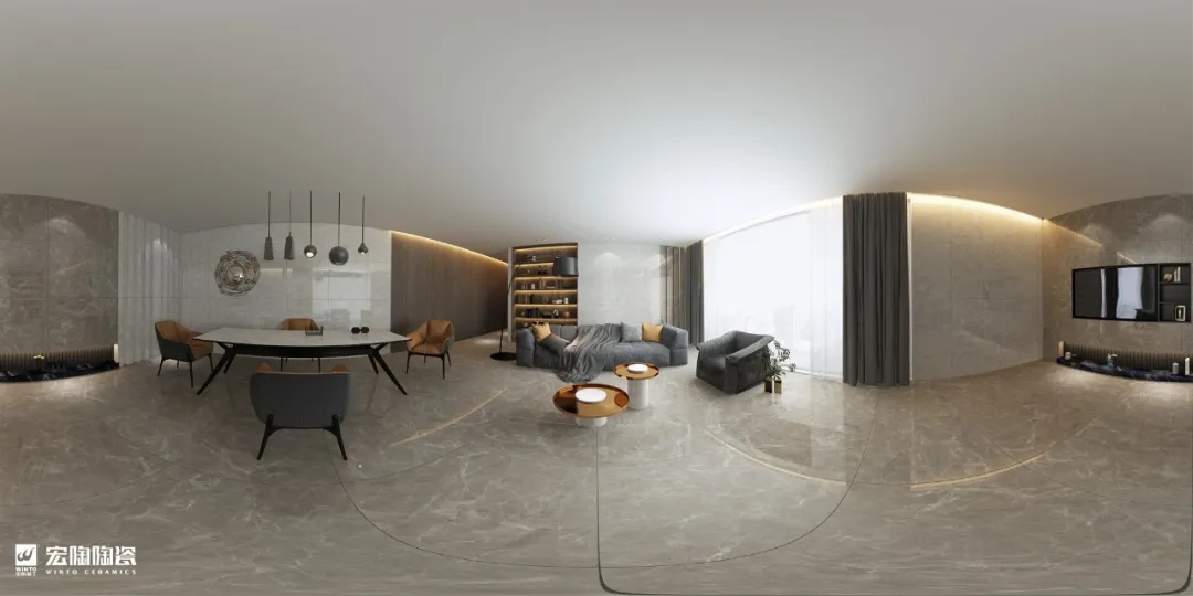 腾博会官网通体土耳其银灰装修效果图二