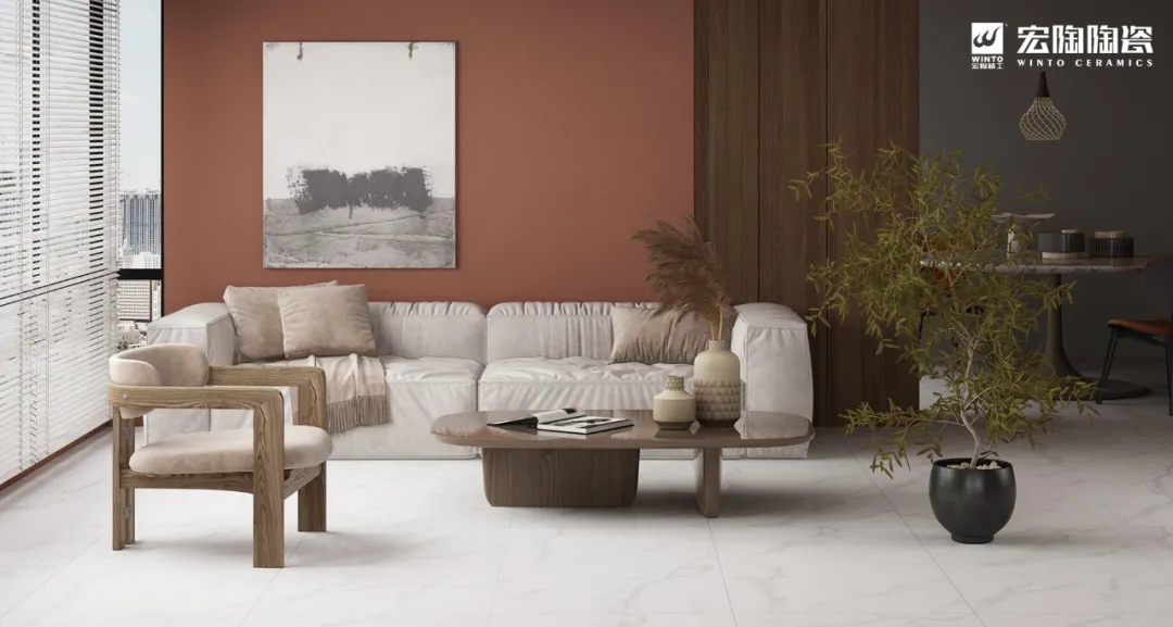 腾博会官网和璧岩通体大理石瓷砖效果图三