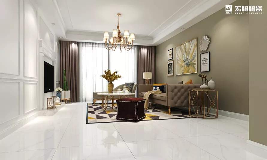 腾博会官网TPG1890191白瓷砖地砖装修效果图