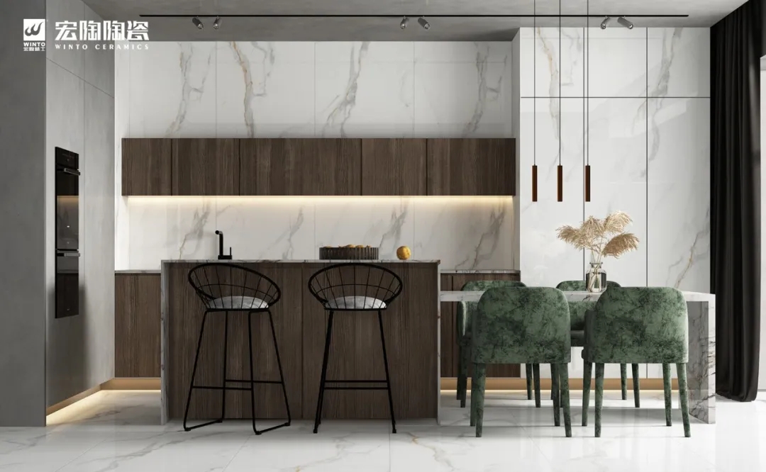 腾博会官网TPG80132白瓷砖地砖装修效果图