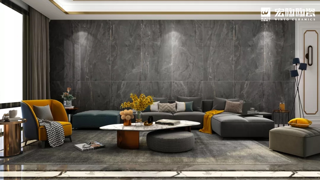 腾博会官网大板TPGMW157036（卡尔灰）瓷砖地砖效果图