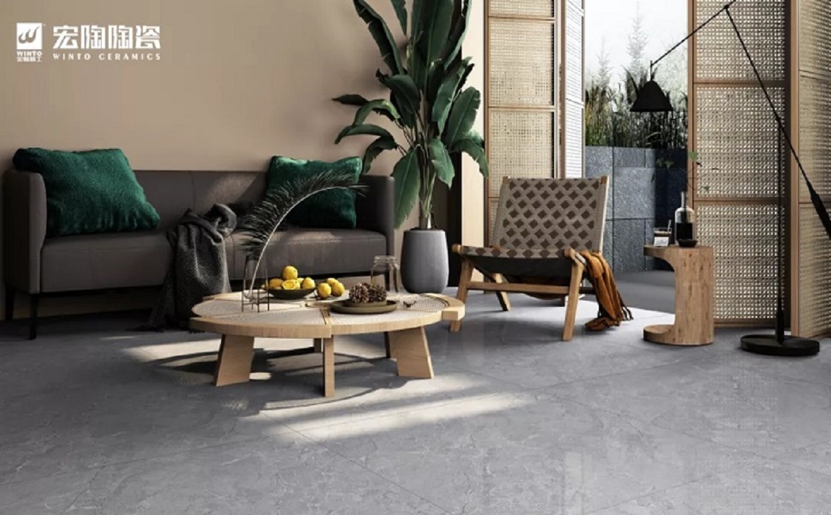 &emsp;&emsp;TPG90252（安卡拉灰）瓷砖地砖装修效果图