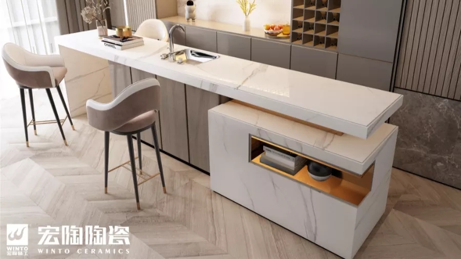 腾博会官网岩板餐桌装修效果图