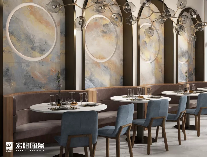 腾博会官网地砖圆桌效果图