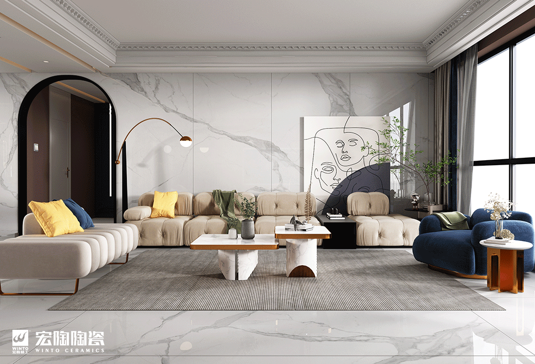 腾博会官网地砖客厅装修效果图