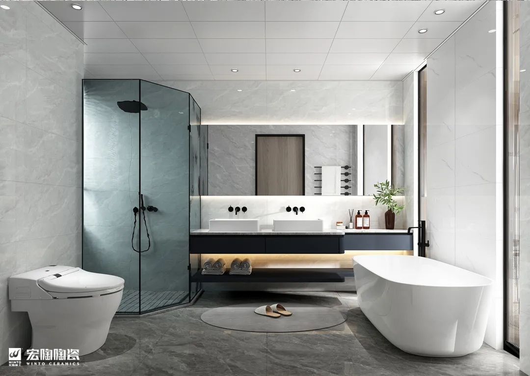 腾博会官网地砖TPGR84012埃迪尔400×800mm效果图