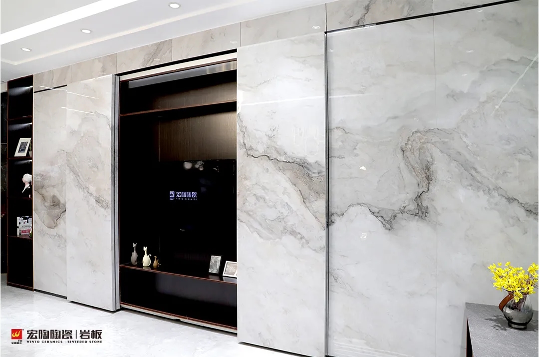 腾博会官网岩板展厅效果图