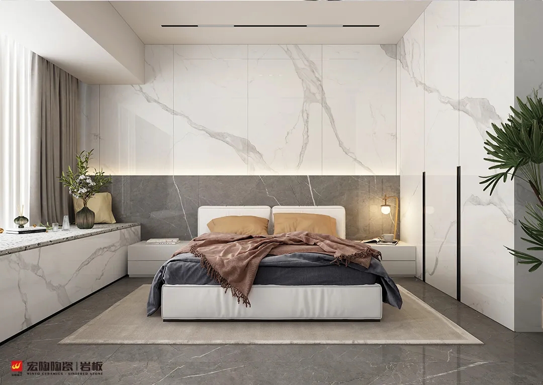 腾博会官网岩板卧室效果图