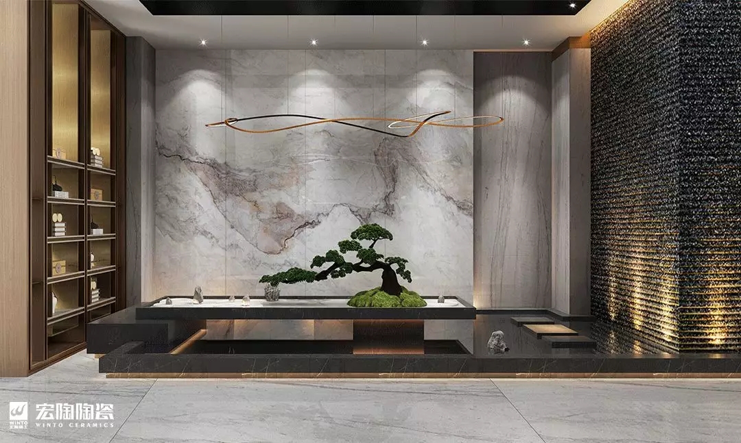 腾博会官网6-TPG2680A015ABCD灰冰玉 800×2600×6mm瓷砖地砖装修效果图