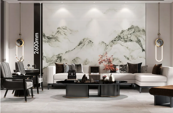腾博会官网800×2600mm岩板新中式效果图
