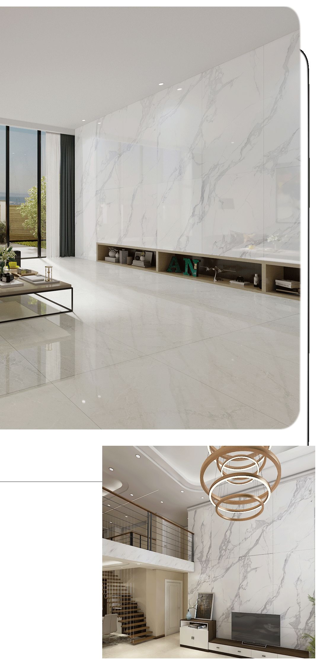 腾博会官网900x1800mm陶瓷大板柏斯高灰装修效果图