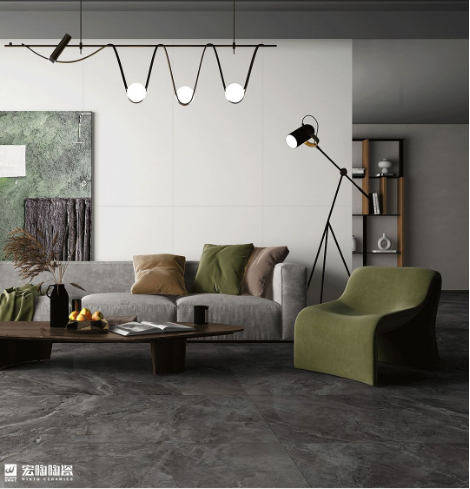 腾博会官网陶瓷质感砖扶光白效果图