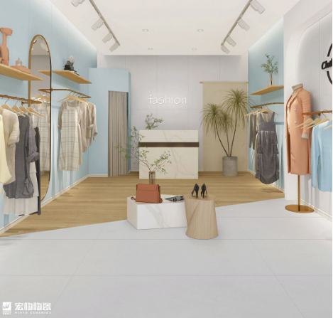 腾博会官网陶瓷质感砖苍黛蓝效果图