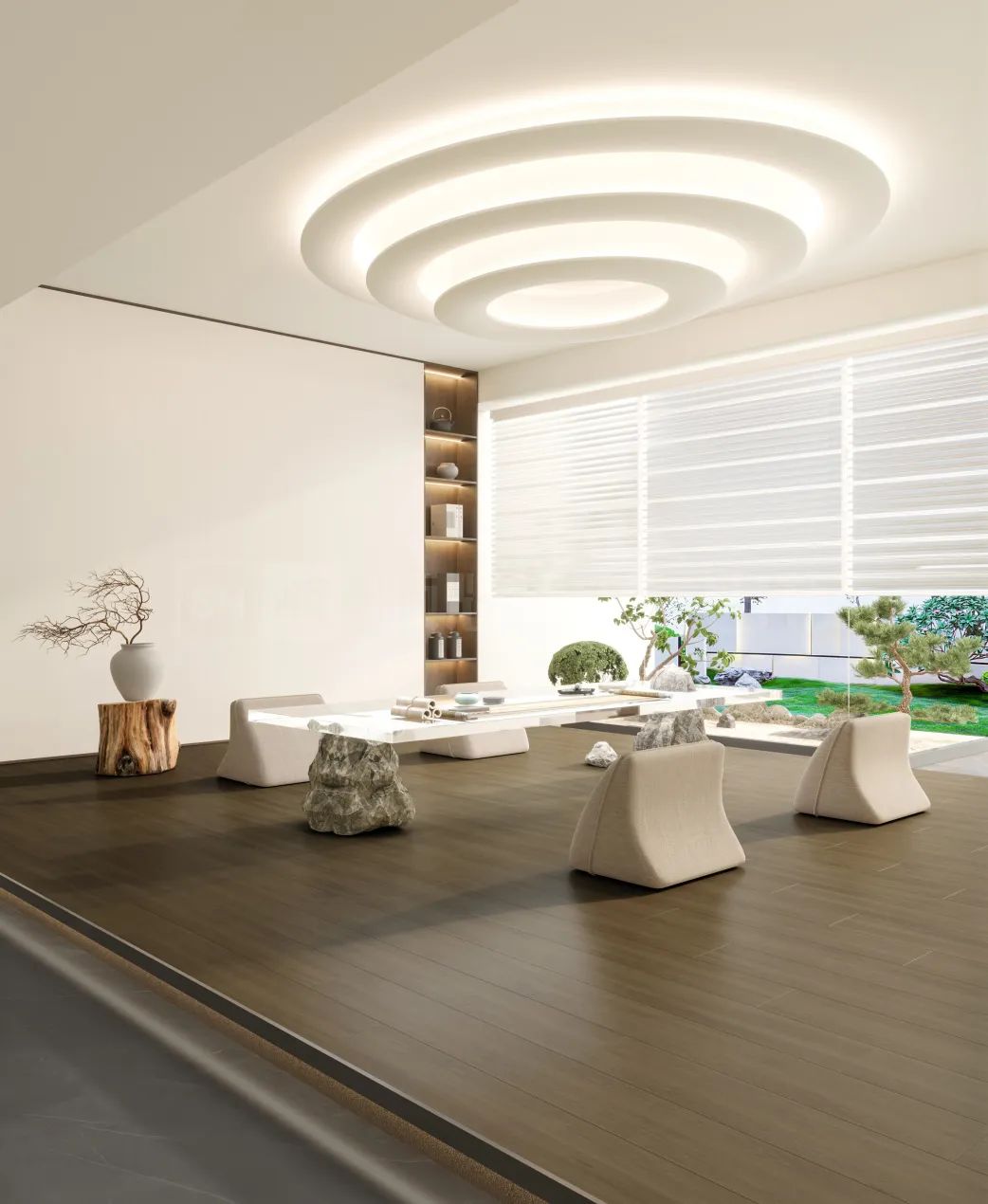 750x1500mm规格的腾博会官网质感砖效果图