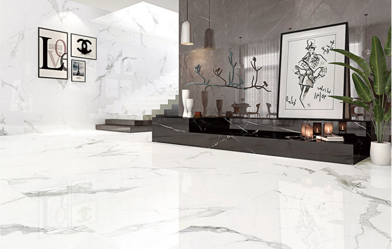 腾博会官网陶瓷大板客厅效果图