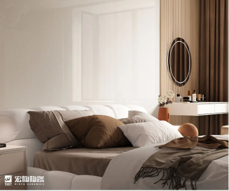 腾博会官网菁系列质感砖卧室效果图