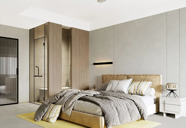 腾博会官网质感砖卧室装修效果图