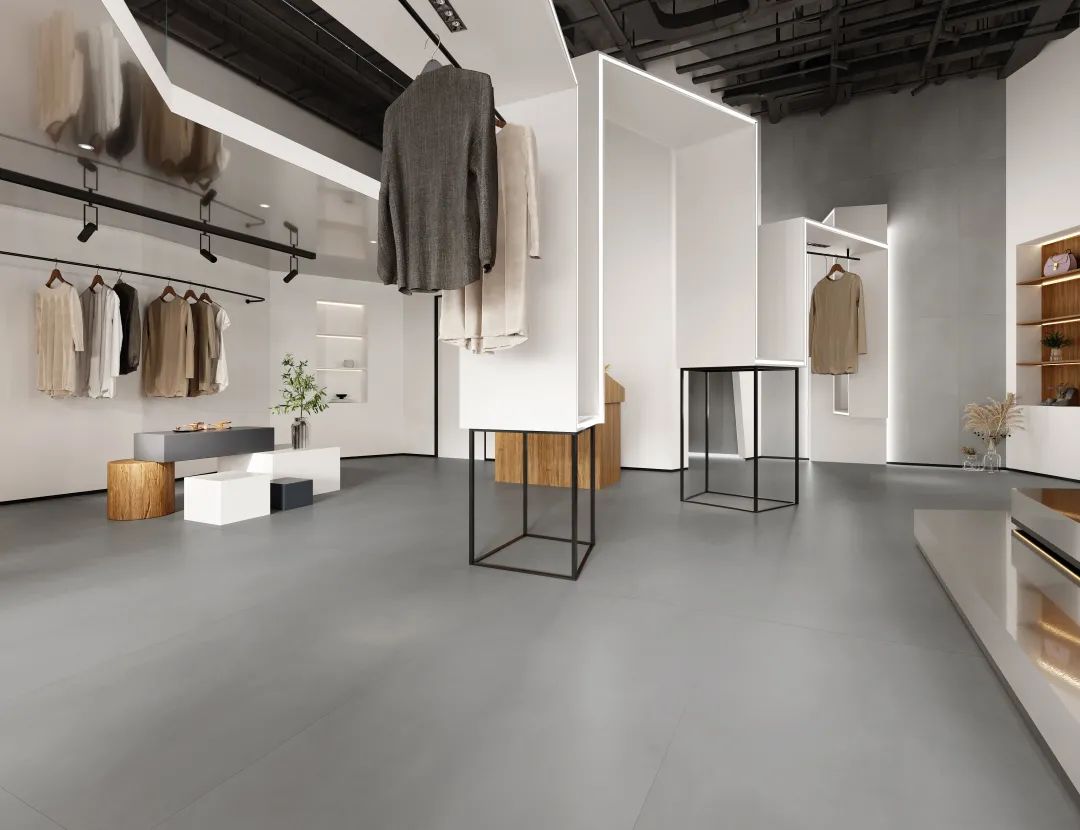 腾博会官网琉光·质感砖系展厅效果图