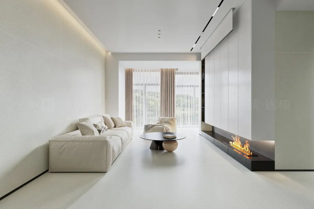 腾博会官网陶瓷客厅+影戏院地砖效果图